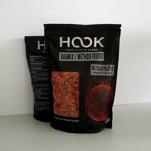 Pellet Mix MultiColor Spicy Fish 4mm (1Kg) - Aller Aqua