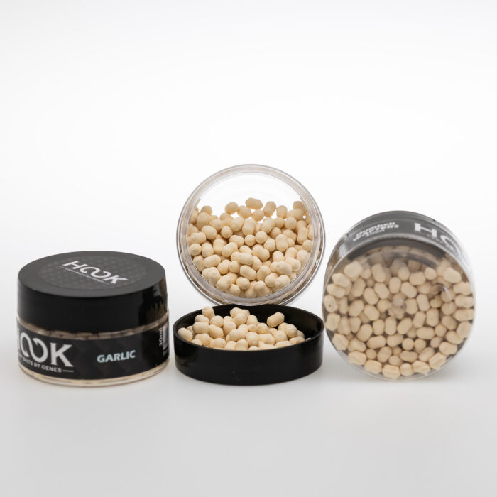 Dumbell Wafters Garlic HookBaits de 4 mm, recipient de 30 ml