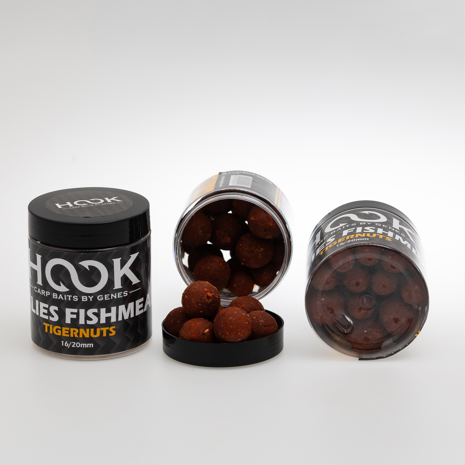 BOILIES DE CARLIG HARD FISHMEAL 16/20MM 250ML TIGERNUTS - Imagine 3