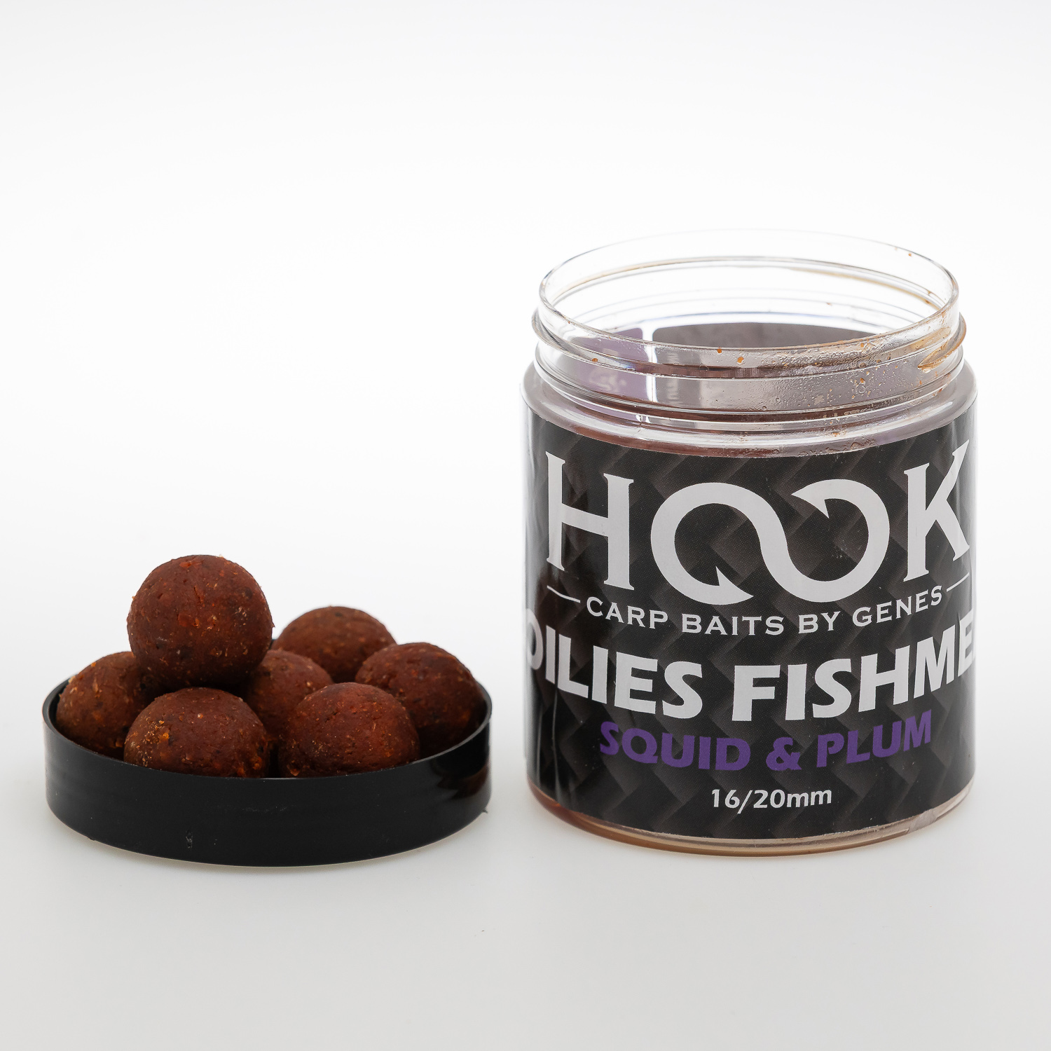 BOILIES DE CARLIG HARD FISHMEAL 16/20MM 250ML SQUID & PLUM