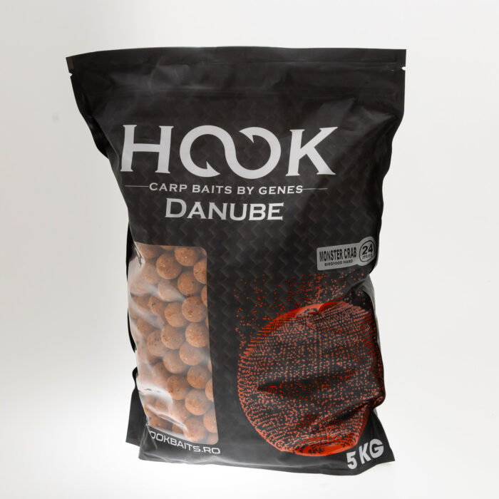 Boilies semisolubile Birdfood Monster Crab HookBaits, sac de 5 kg