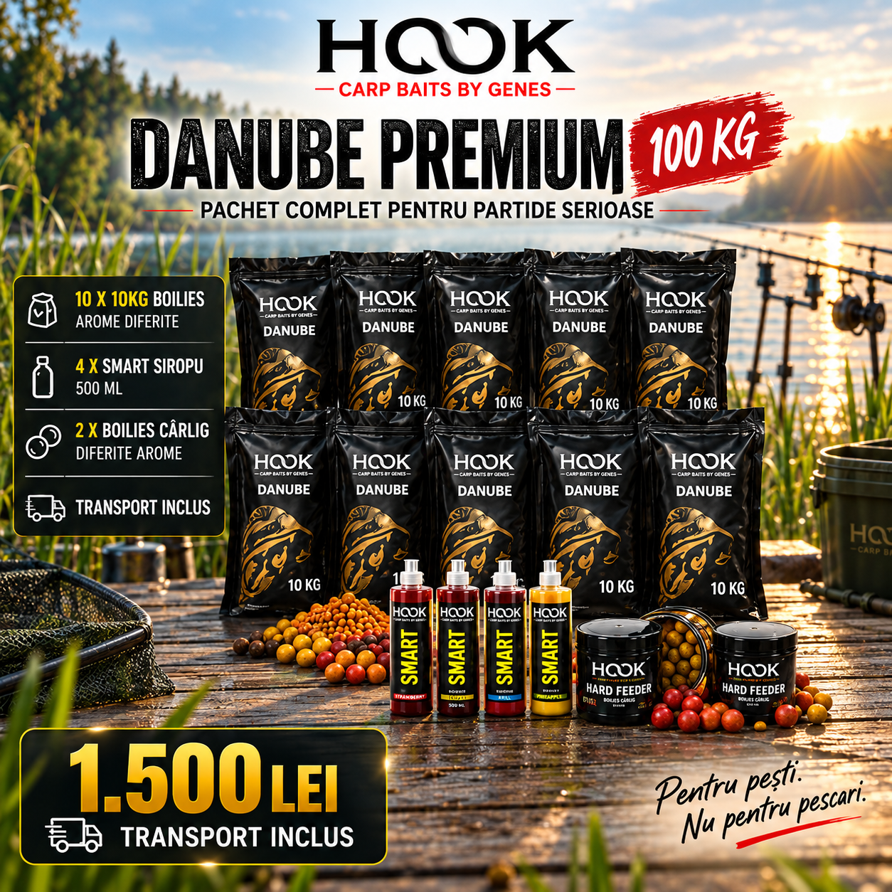 Pachet Danube Premium 100 kg – Transport Gratuit