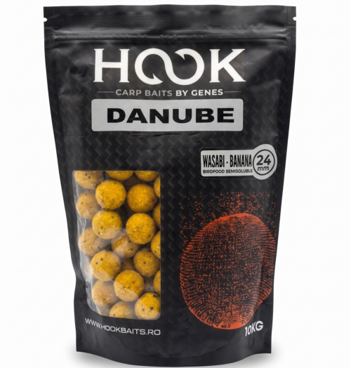 Boilies Semisolubil 24mm 1kg Wasabi Banana | Atracție Crap