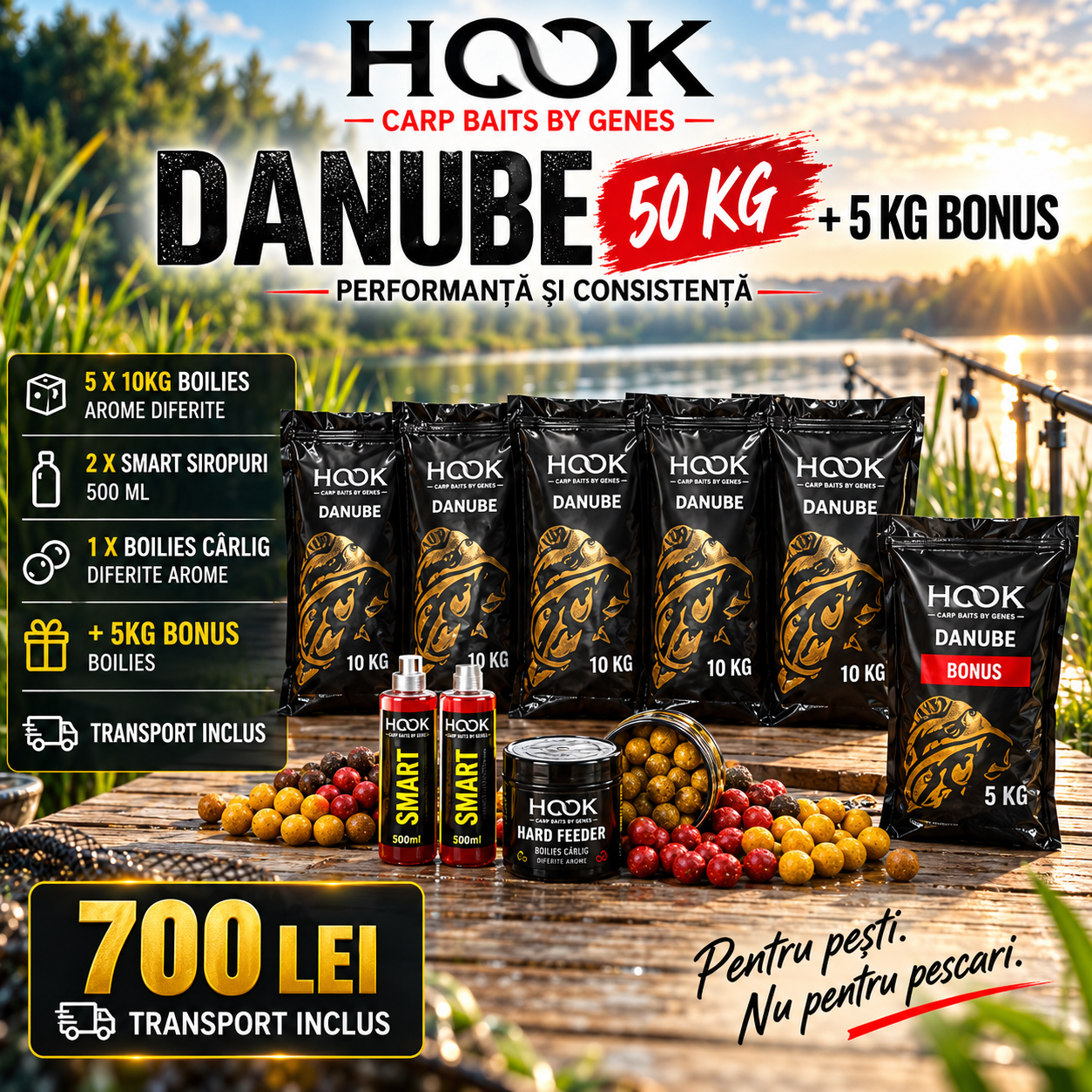 Pachet Danube 50 KG + 5 KG Bonus - Transport Gratuit